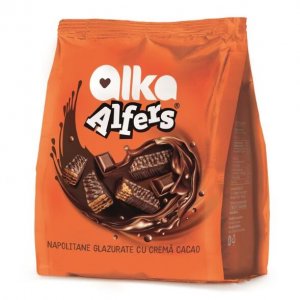 Alfers Wafers Cocoa Cream Glazed 180g Bag (10pcs)