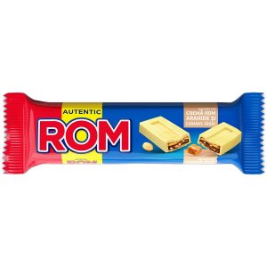 Autentic Rom White Chocolate With Peanuts & Salted Caramel 44g / 30 pcs
