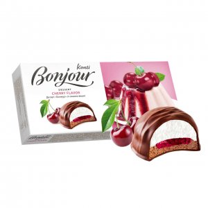 KONTI BONJOUR Cherry Chocolates 232g (18 pieces)