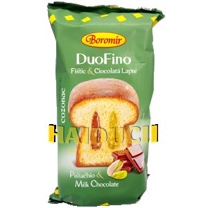 Boromir Duofino Cozonac Pistachio & Milk Chocolate 400g / 9 pcs