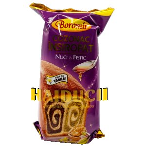 Boromir Syruped Cozonac With Walnut & Pistachio 550g / 9 pcs