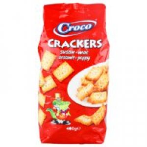 Croco Sesame & Poppy Crackers 400g / 12 pcs