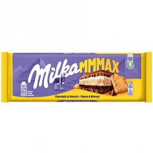 Milka Chocolate With Biscuit 300g / 12 pcs