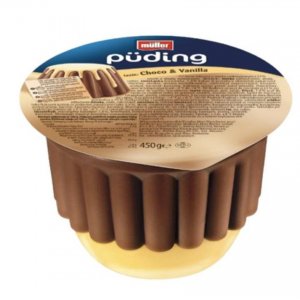 Muller Chocolate Pudding With Vanilla Sauce 450g / 6 pcs