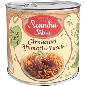 Scandia Sibiu Sausages With Beans 400g/6pcs