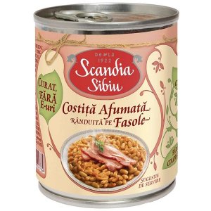 Scandia Sibiu Smoked Bacon With Beans 400g