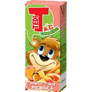 Tedi Juice Box Peach?Apple?Carrot 200ml/27pcs