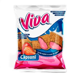 Viva Strawberry Filled Pillows 200g/14pcs