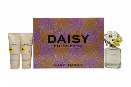 Marc Jacobs Daisy Eau So Fresh Gift Set 75ml EDT + 75ml Body Lotion + 75ml Shower Gel