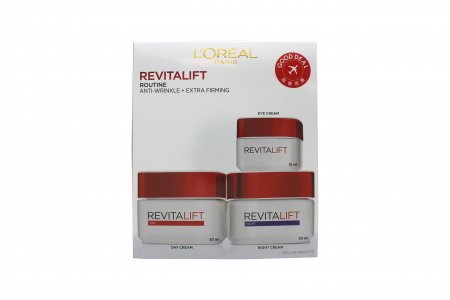 L'Oreal Revitalift Programme Gift Set 50ml Day Cream + 50ml Night Cream + 15ml Eye Cream