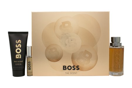 Hugo Boss Boss The Scent Gift Set 100ml EDT + 100ml Shower Gel + 10ml EDT Spray