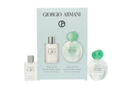 Giorgio Armani Miniature Gift Set 5ml Acqua Di Gi? EDT + 5ml Acqua di Gioia EDP