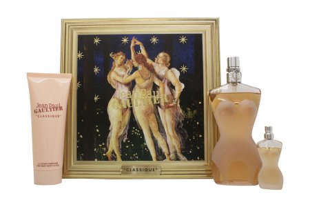 Jean Paul Gaultier Classique Gift Set 100ml EDT + 75ml Body Lotion + 6ml EDT