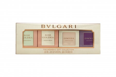 Bvlgari Miniatures Gift Set 5ml Rose Goldea Blossom Delight EDP + 5ml Rose Goldea Blossom Delight EDT + 5ml Omnia Crystalline EDT + 5ml Omnia Amethyste EDT