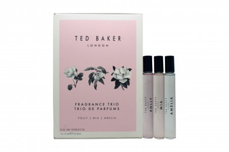 Ted Baker Trio Gift Set 15ml Mia EDT + 15ml Polly EDT + 15ml EDT Amelia