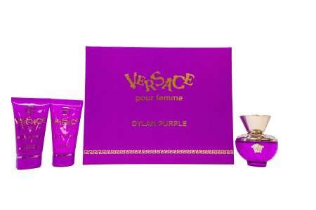 Versace Pour Femme Dylan Purple Gift Set 50ml EDP + 50ml Shower Gel + 50ml Body Lotion
