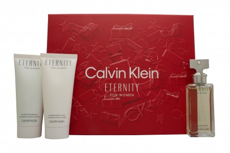 Calvin Klein Eternity Gift Set 50ml EDP + 100ml Shower Gel + 100ml Body Lotion