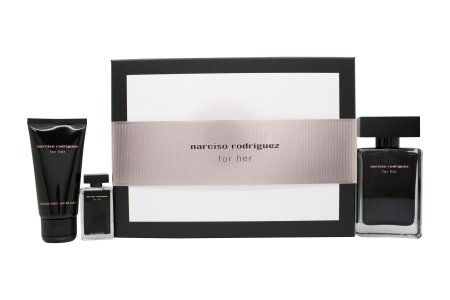 Narciso Rodriguez for Her Gift Set 50ml EDT + 50ml Body Lotion +7.5ml EDT