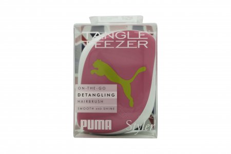 Tangle Teezer X Puma Compact Styler Detangling Hair Brush - Neon Yellow