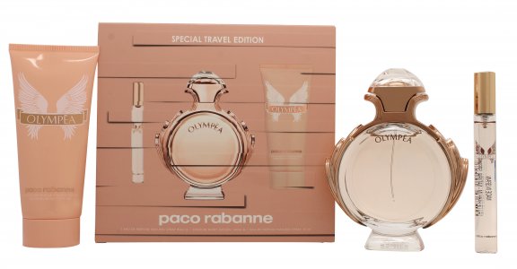 Paco Rabanne Olympea Gift Set 80ml EDP + 100ml Body Lotion + 10ml EDP Travel Spray