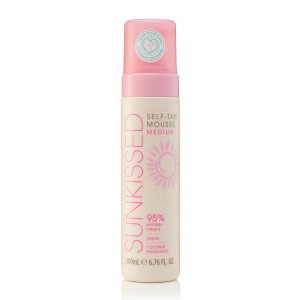 Sunkissed 95 Percent Natural Self Tan Mousse 200ml - Medium