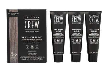 American Crew Precision Blend Natural Grey Coverage Trio Pack 3 x 40ml Medium Ash
