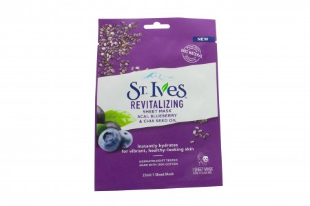 St. Ives Revitalising Acai Blueberry & Chia Seed Oil Mask 23ml - 1 Sheet