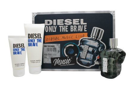 Diesel Only The Brave Gift Set 125ml Eau de Toilette + 100ml Shower Gel + 50ml Shower Gel