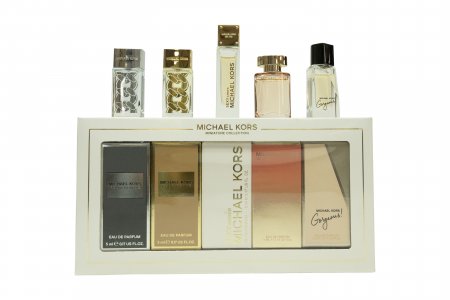 Michael Kors Fragrance Gift Set 5ml Gorgeous! EDP + 4ml Wonderlust EDP + 5ml Sexy Amber EDP + 5ml Pour Femme EDP + 5ml Pour Homme EDP