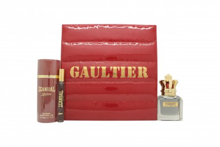 Jean Paul Gaultier Scandal Pour Homme Gift Set 50ml EDT + 150ml Deodorant Spray + 10ml EDT