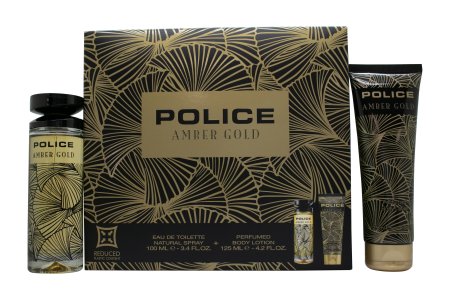 Police Amber Gold for Women Gift Set 100ml EDT + 125ml Body Lotion