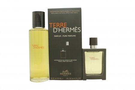 Herm?s Terre d'Herm?s Gift Set 30ml Parfum Spray + 125ml Parfum Refill