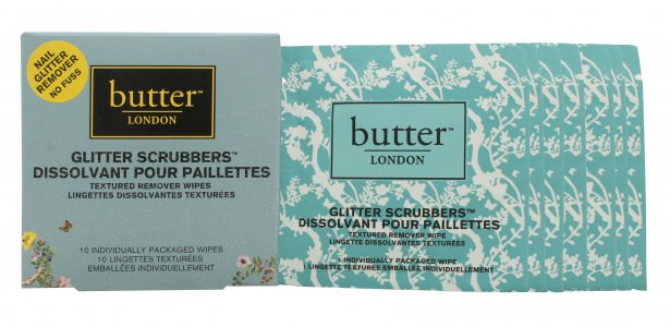 Butter London Scrubbers 2in1 Prep & Remover Wraps 10 Pieces