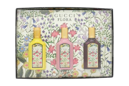 Gucci Flora Gorgeous Miniature Gift Set 5ml Orchid EDP + 5ml Gardenia EDP + 5ml Gardenia Intense EDP