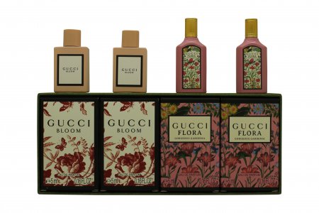 Gucci Miniature Gift Set 2 x 5ml Bloom EDP + 2 x 5ml Flora EDP