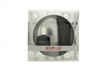 Replay Essential for Him Gift Set 30ml EDT Spray + 100ml Shower Gel