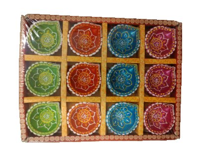 Clay Diya Non-Wax, 12 pcs